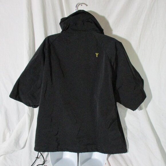 GASPARD YURKIEVICH Turtleneck Top Oversize Signature Logo Parka JACKET M BLACK S - Picture 2 of 7